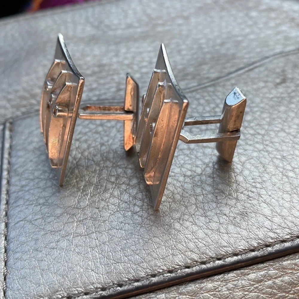 Sterling silver Paul Szymak cuff links RARE